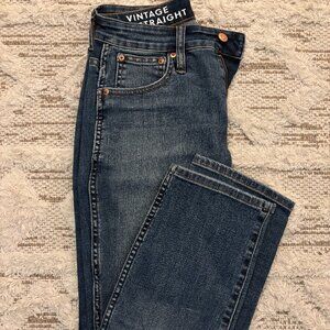 J Crew Curvy Vintage Slim Straight Jean in Warm Surf Wash